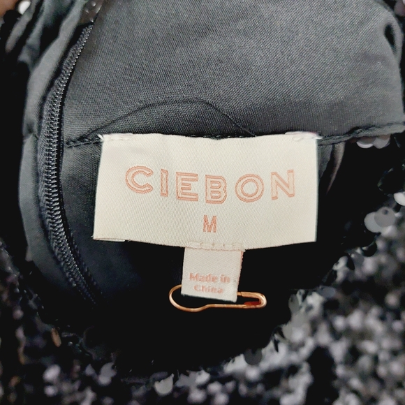 New Nordstrom CIEBON Signy Sequin Asymmetric Gown Dress P5689 - Picture 8 of 10